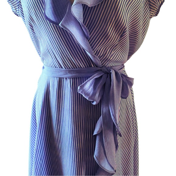 GABBY SKYE Blue and White Midi Dress - Picture 3 of 7